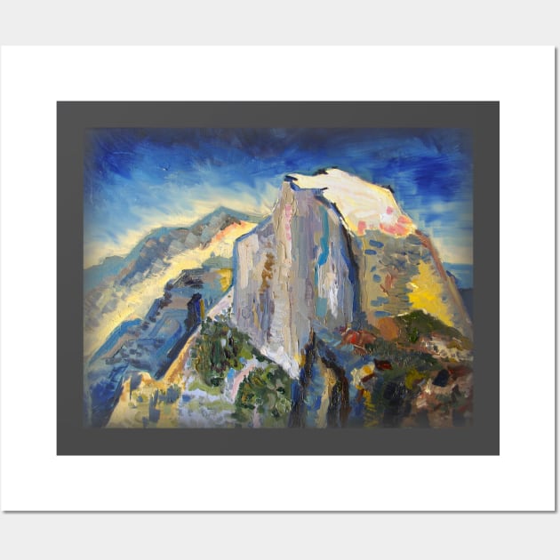 Yosemite Half Dome Scenic Perspective Wall Art by natureguided